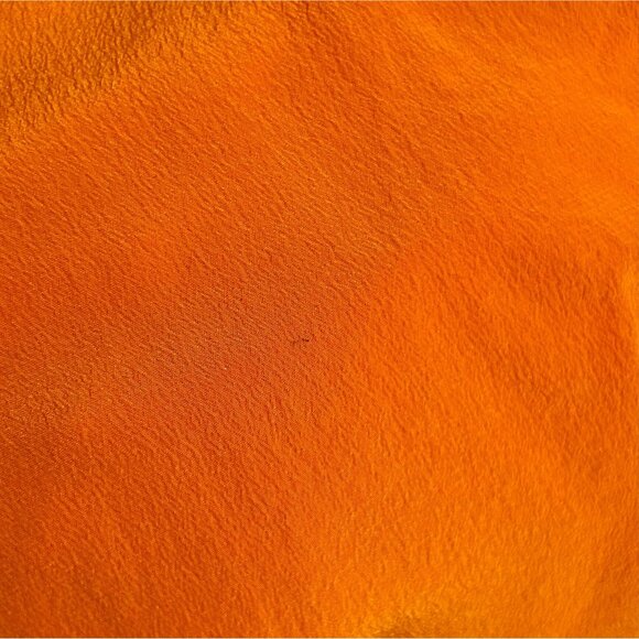 Vintage Restless Clothiers 100% Silk Washable Orange Draped Front Blazer Jacket - Picture 7 of 7